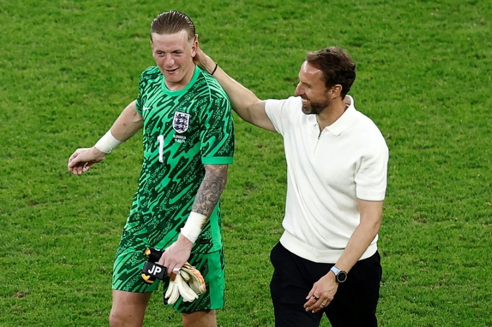 Southgate praised Kane and Bellingham after the game. AFP