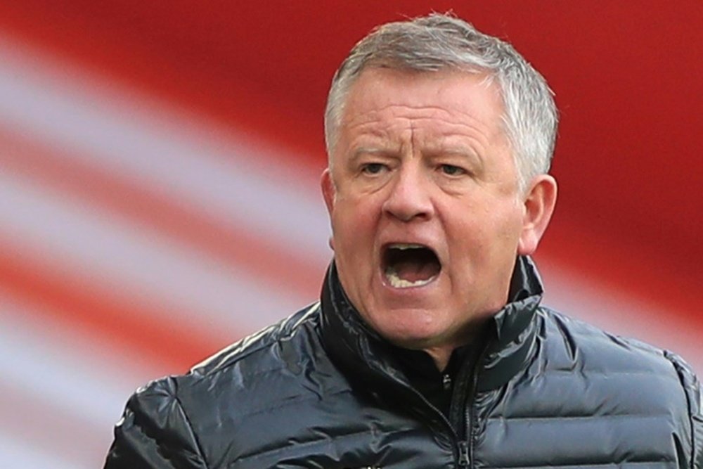Chris Wilder says Sheff Utd's results dropped due to the lack of supporters. AFP