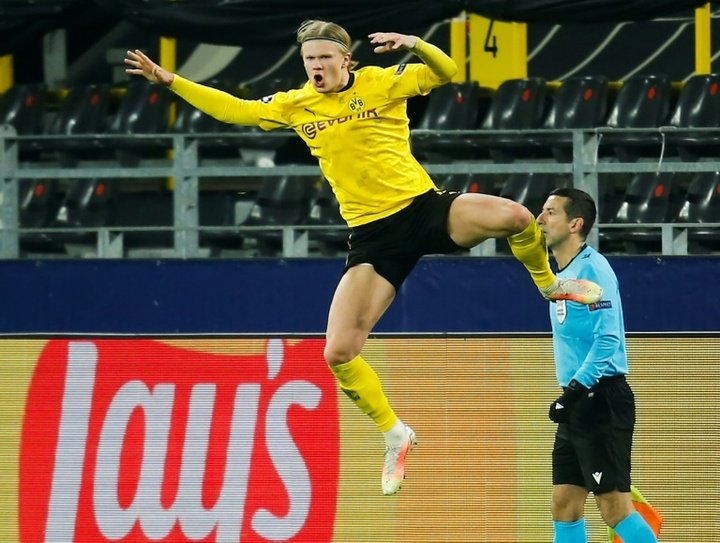 Haaland brace fires Dortmund into Champions League last eight