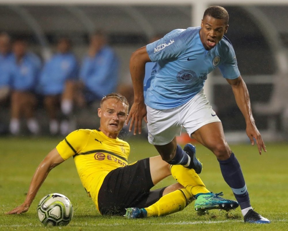 Lukas Nmecha has been at Manchester City since the age of nine. AFP