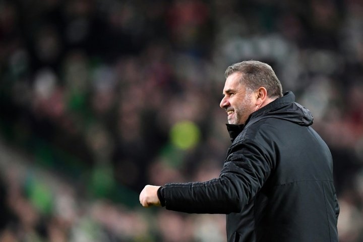 Ange Postecoglou has led Celtic to the Scottish Premiership title in his first season. AFP