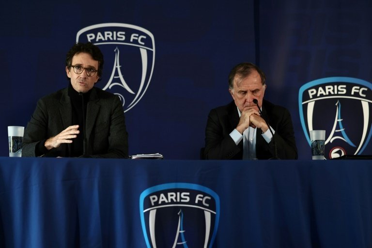 Antoine Arnault and Paris FC president Pierre Ferracci set to complete club acquisition. AFP