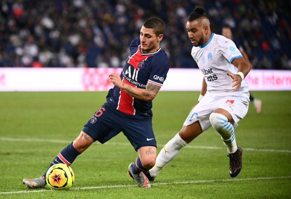 Marco Verratti and Paredes will miss the Man Utd match. AFP