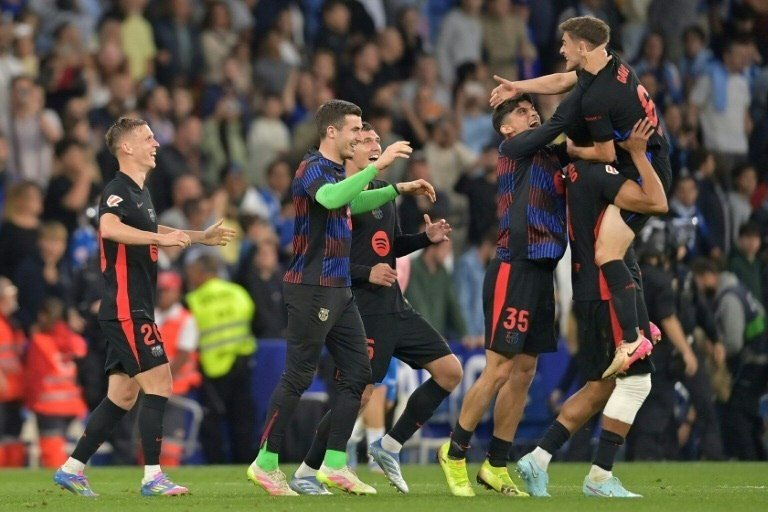 Hansi Flick revealed the backbone of their La Liga triumph. AFP