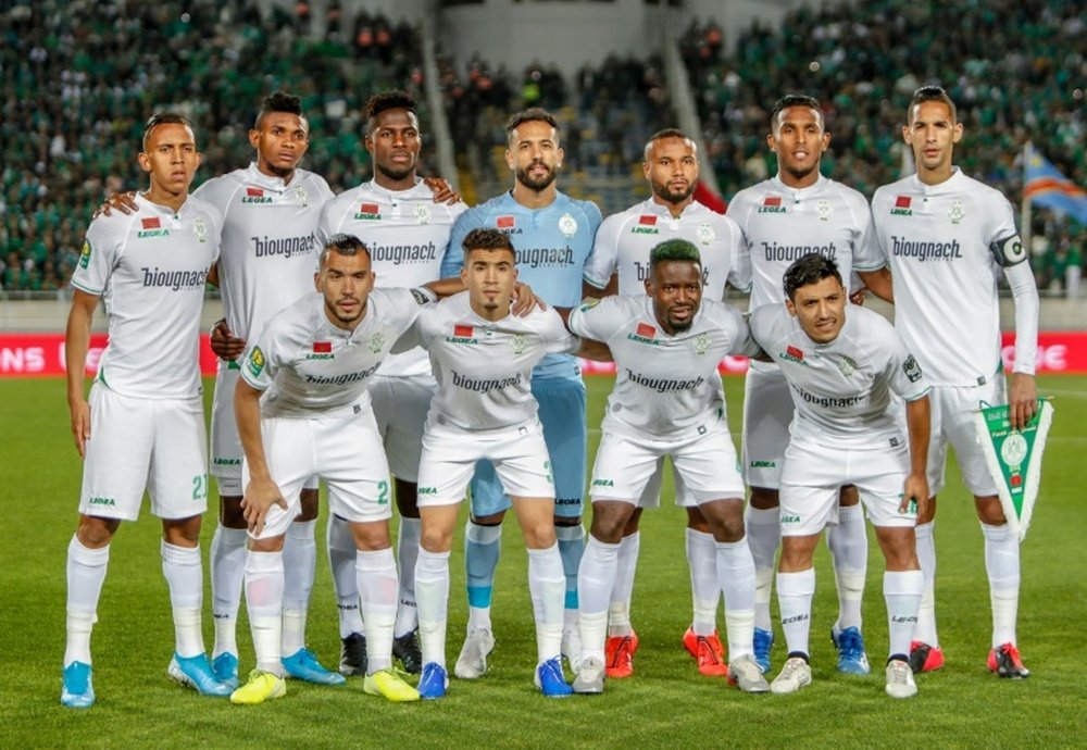 Raja Casablanca have been hit by a Covid-19 crisis with 16 players testing positive. AFP