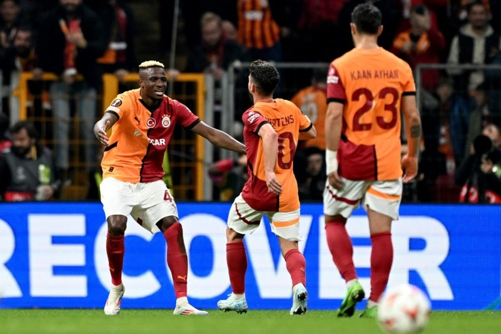Osimhen inspired Galatasaray to victory over Tottenham. AFP