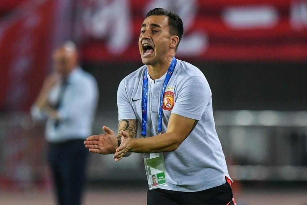 Cannavaro's Guangzhou side are struggling this season. AFP