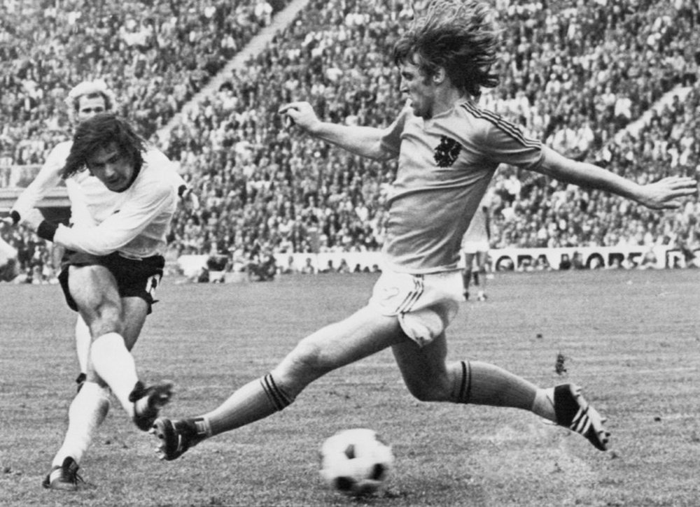 Muller led West Germany to the 1974 World Cup. AFP