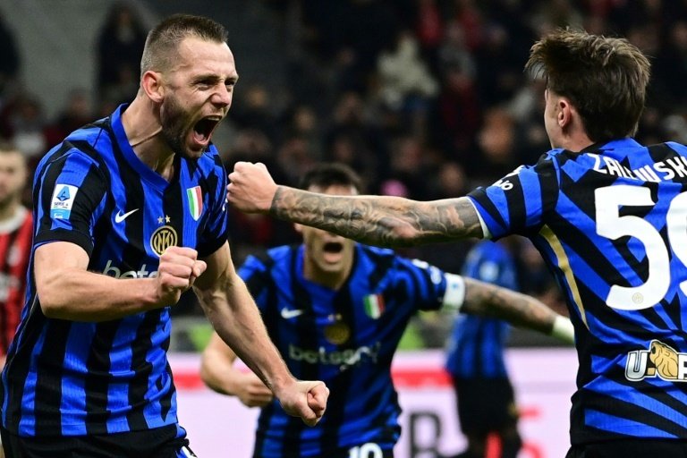 Reigning champions Inter remain three points behind leaders Napoli. AFP