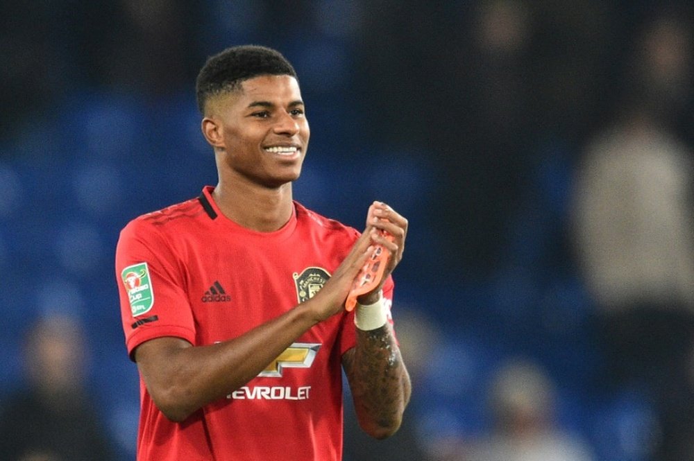 In-form Rashford faces fitness test ahead of Bournemouth clash. AFP