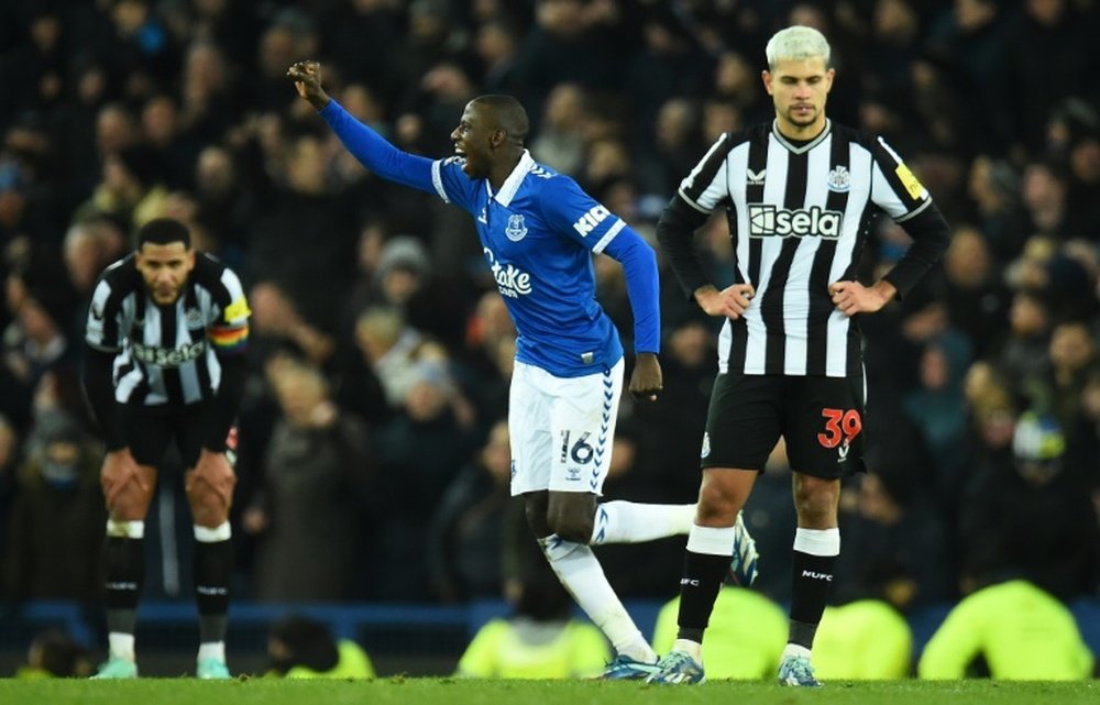 Everton climb out of the relegation zone despite a 10-point deduction. AFP