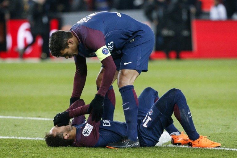 PSG coach 'optimistic' injured Neymar will recover to face Real