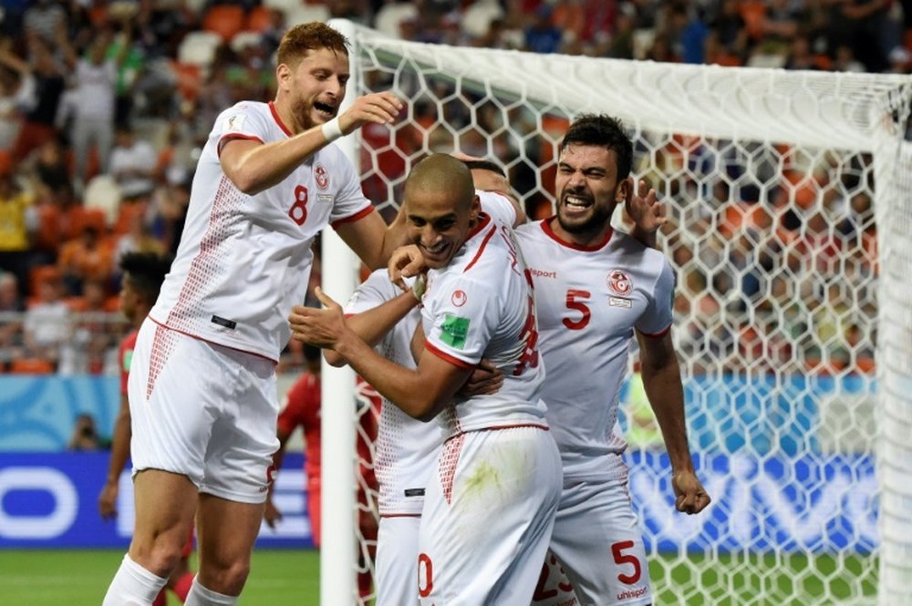 Tunisia ended their World Cup with a win. AFP