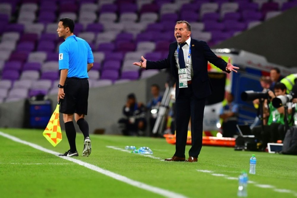 Radulovics was furious with officials after his side's defeat. AFP