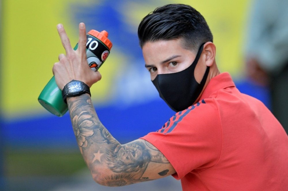 James was left out of Colombia's Copa America squad over fitness concerns. AFP