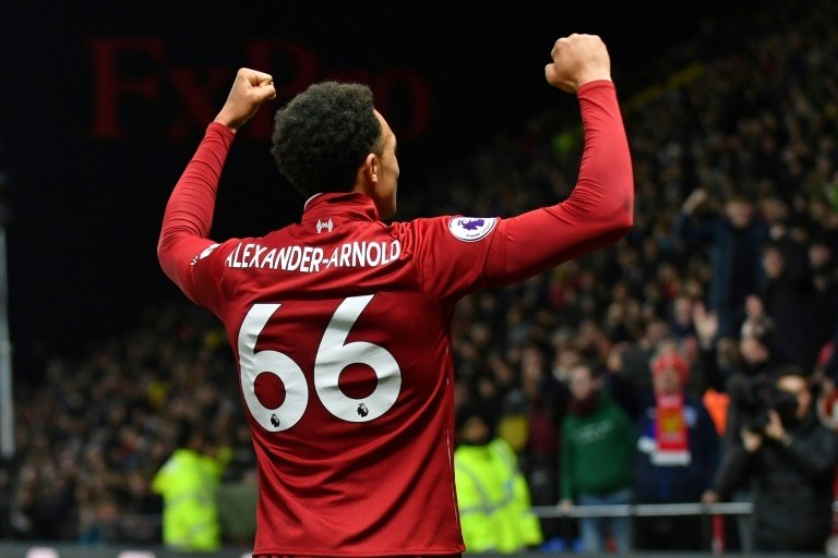 Liverpool defender Trent Alexander-Arnold faces a spell on the sidelines. AFP