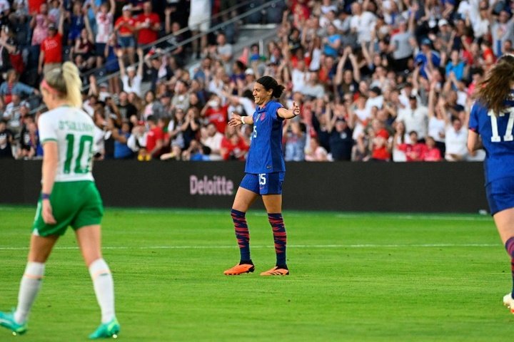 Cook off the mark as USA women beat Ireland in World Cup tune-up