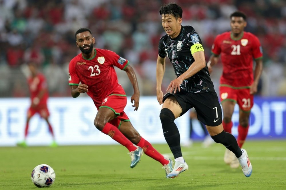 Heung-min Son on target as South Korea beat Oman in World Cup qualifying on Tuesday. AFP
