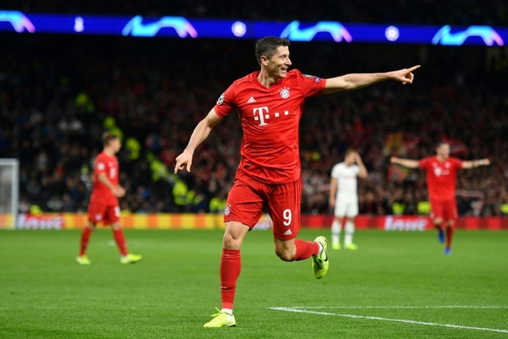 Bayern play down Lewandowski catching Mueller 40-goal mark. AFP