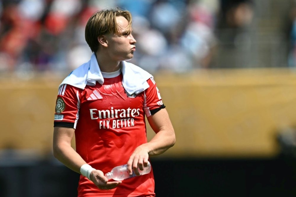 Andreas Schjelderup scored in his team's 1-0 win over Bayern Munich on Tuesday. AFP