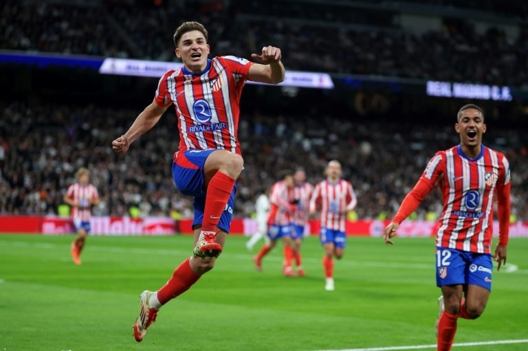 Julian Alvarez has nine goals in his last 13 matches. AFP