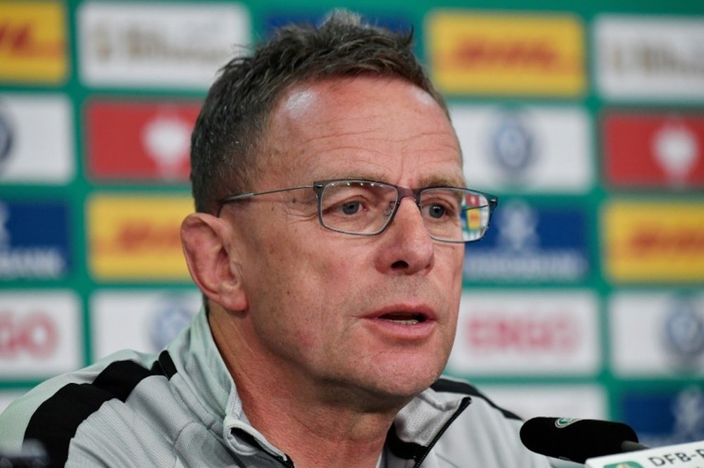 Ralf Rangnick says Man Utd need to tighten up at the back. AFP