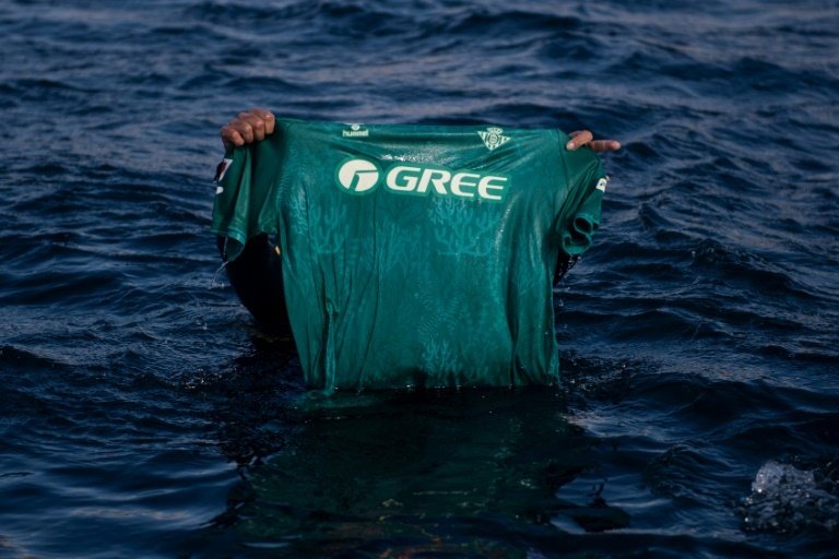 Real Betis new kit is made from algae and plastics. AFP