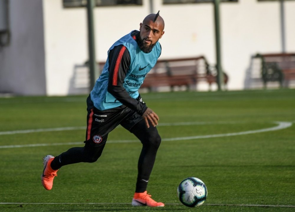 Vidal believes in Chile's chances. AFP