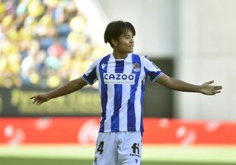 Takefusa Kubo gave Real Sociedad victory at Cadiz. AFP
