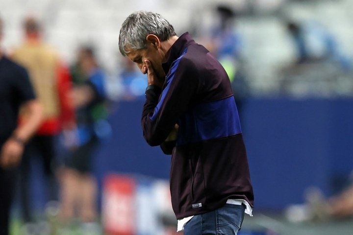 Barcelona coach Setien says 'too soon' to discuss future after horror defeat