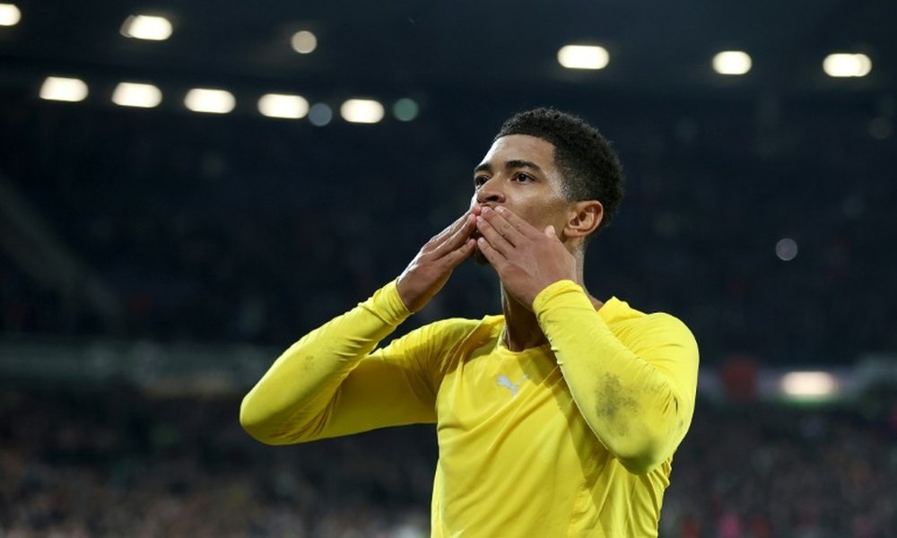 Jude Bellingham scored as Dortmund won 0-2 at Hannover. AFP