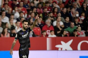 Brais Mendez scored as Real Sociedad won at Sevilla. AFP