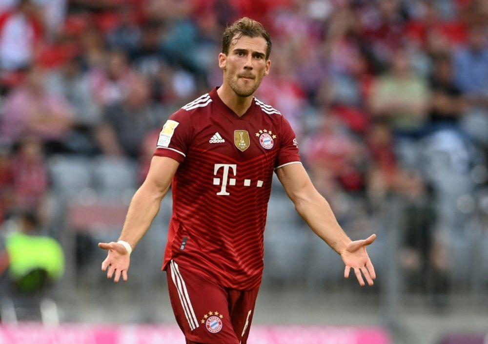 Bayern Munich's Leon Goretzka is a doubt for the game with Bayern Munich. AFP