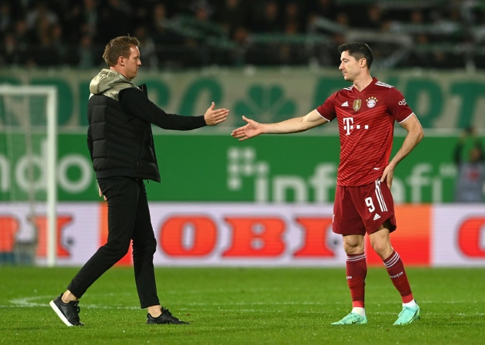 Lewandowski backed for Ballon d'Or ahead of Leverkusen clash. AFP