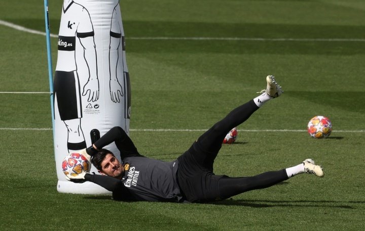 Courtois has missed the season injured but is close to making his return. AFP
