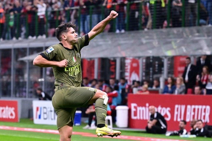 Diaz helps Milan to win. AFP