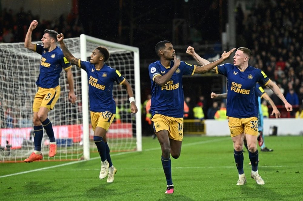 Isak fires Newcastle to within sight of Premier League top four. AFP