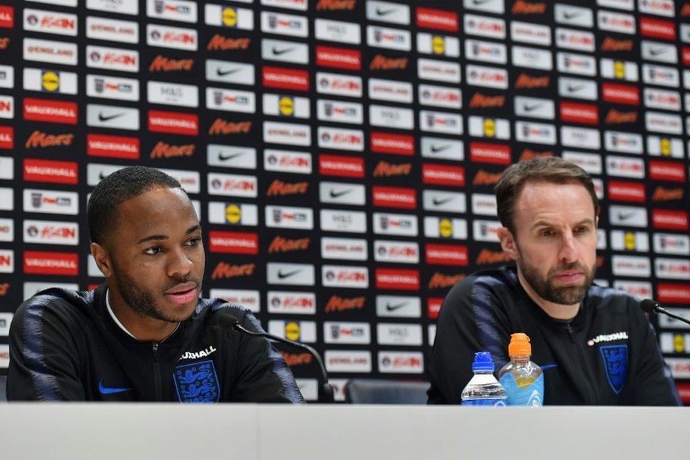 Sterling has apologised for his late arrival. AFP