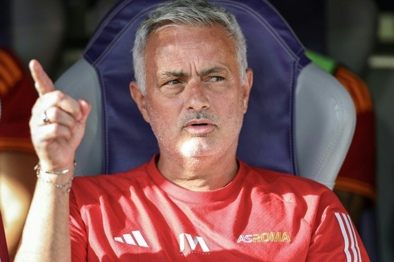 Mourinho has coached AS Roma since 2021. AFP