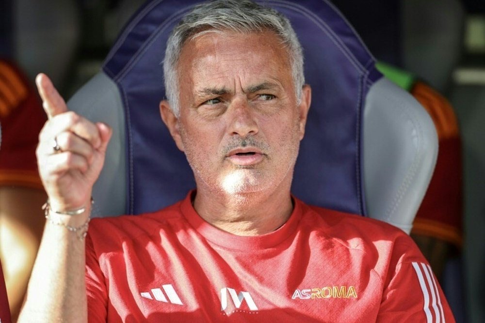 Mourinho has coached AS Roma since 2021. AFP