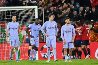 More unhappiness for Barca as Osasuna strike late to grab draw