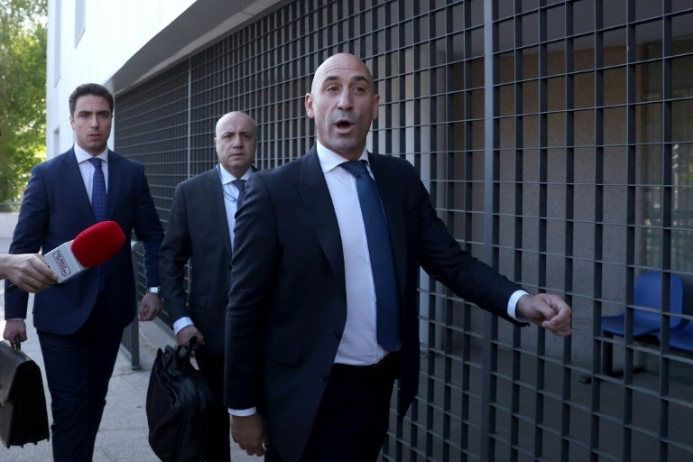 Luis Rubiales denied any financial irregularities on Monday. AFP