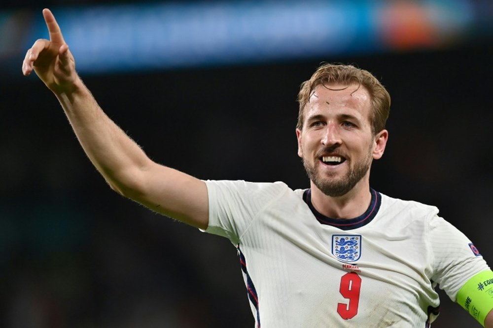Harry Kane looks ahead to England's historic Euro 2020 final. AFP