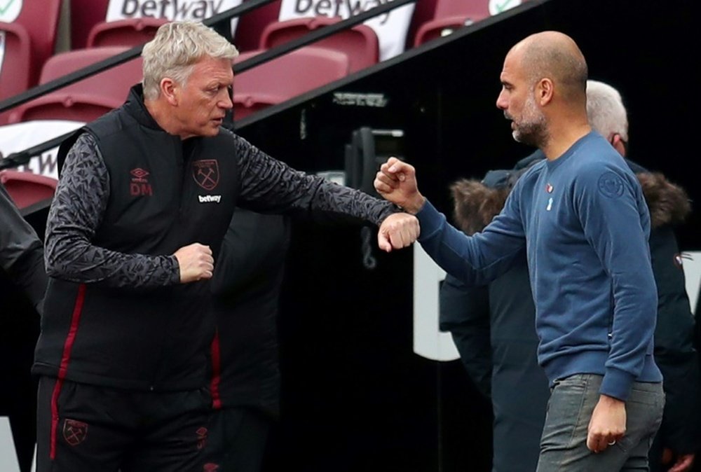 Guardiola admires 'Buddha-like' calm of Moyes, Ancelotti. AFP
