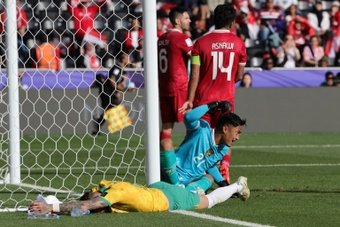 Australia set up a tasty Asian Cup quarter-final clash against South Korea or Saudi Arabia with a 4-0 win over a spirited but limited Indonesia on Sunday.