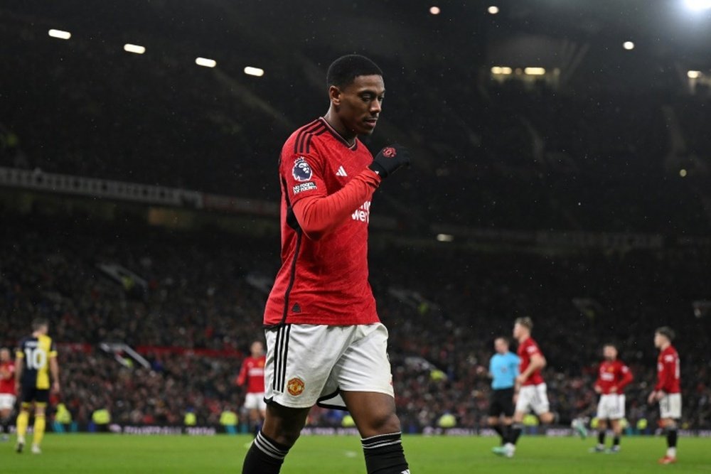 Anthony Martial has been ruled out until April following groin surgery. AFP