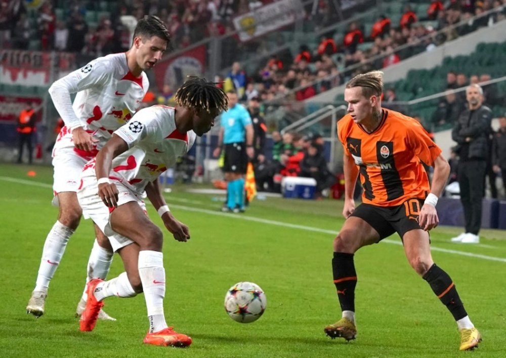 Mudryk has scored 12 goals for Shakhtar. AFP