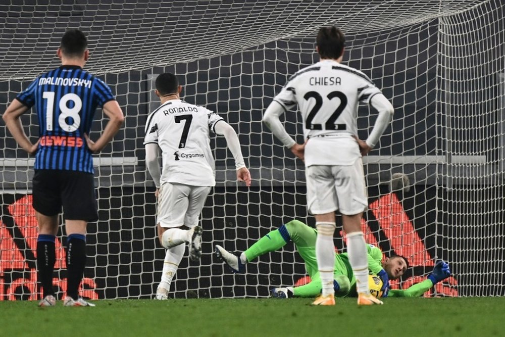 Ronaldo penalty miss as Juve held by Atalanta. AFP