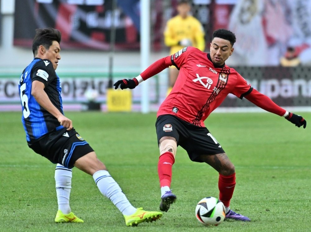 Lingard is preparing for his second season in South Korea. AFP