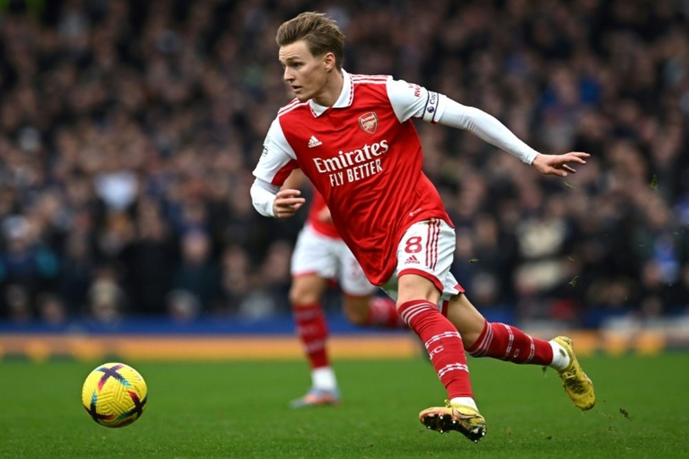 Odegaard has eyes on the league. AFP